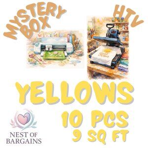 Mystery bundle of Yellow HTV vinyl